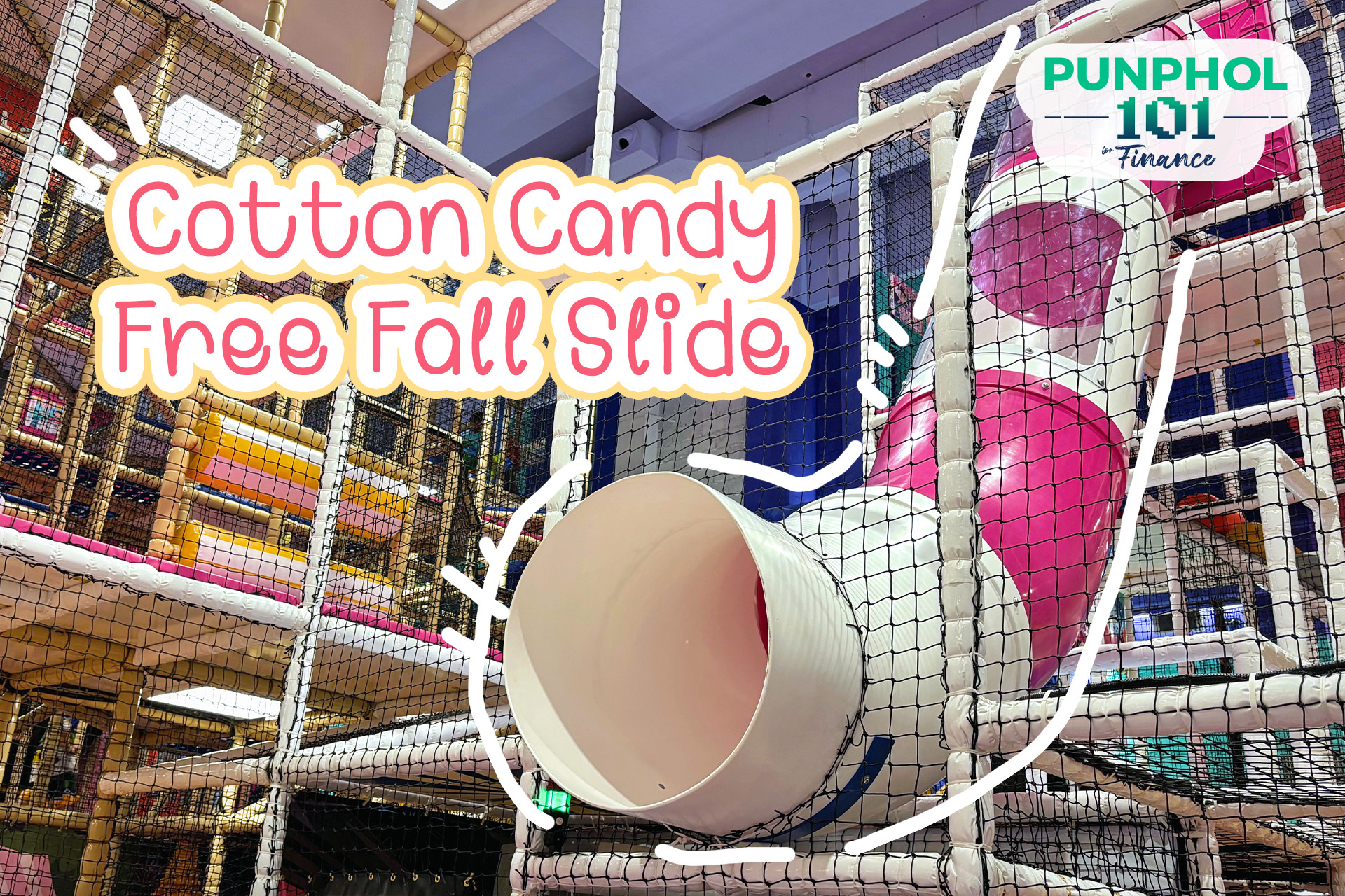 เครื่องเล่น Highlight ⁣ "Cotton Candy Free Fall Slide" สนุกเร้าใจกับสไลด์ลอยตัวกลางเวหา 🎡 ไปเล่นกันได้แล้ววันนี้ที่ ชั้น 3 ศูนย์การค้า Central Nakhon Pathom (เซ็นทรัล นครปฐม)⁣ ⁣