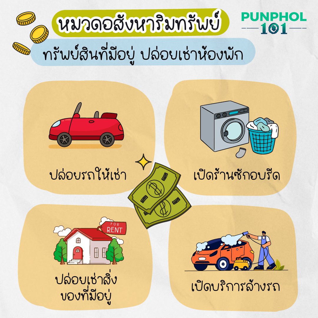 🏠 หมวดอสังหาริมทรัพย์ / ทรัพย์สินที่มีอยู่ ปล่อยเช่าห้องพัก